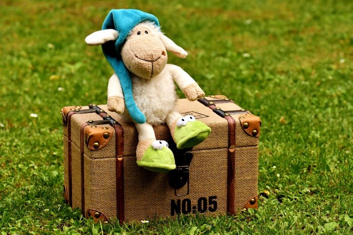 Schäfchen Soft Toy Figure Cute Chest Sit Fun